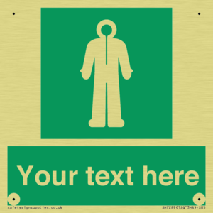 Custom sign safe condition Survival clothing